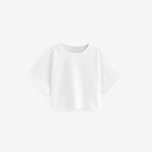 Load image into Gallery viewer, White Boxy T-Shirt (3-12yrs)
