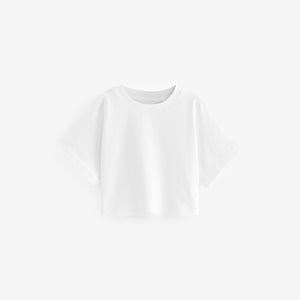 White Boxy T-Shirt (3-12yrs)