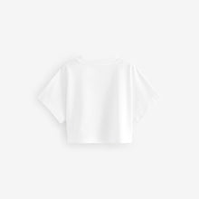 Load image into Gallery viewer, White Boxy T-Shirt (3-12yrs)
