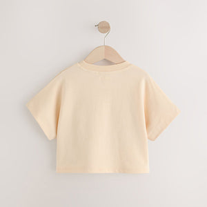 Ecru Boxy Bows T-Shirt (3-12yrs)