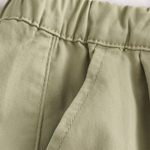 Sage Green Tractor Cargo Trousers (3mths-6yrs)
