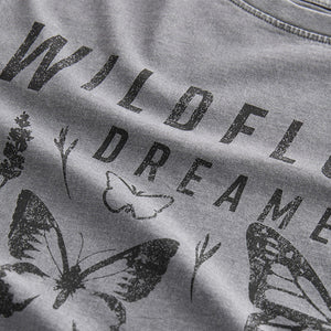 Charcoal Grey Oversized Graphic Print T-Shirt (3-12yrs)