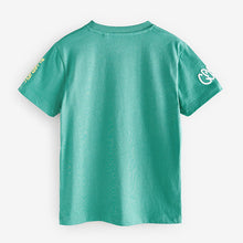 Load image into Gallery viewer, Green Graffiti Skull Regular Fit Short Sleeve Graphic T-Shirt
