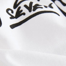 Load image into Gallery viewer, White Happy Face Regular Fit Short Sleeve Graphic Print T-Shirt
