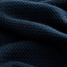 Load image into Gallery viewer, Navy Blue Short Sleeve Textured T-Shirt

