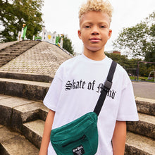 Load image into Gallery viewer, White Skate of Mind Bag Pocket Short Sleeve T-Shirt
