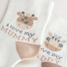 Load image into Gallery viewer, Brown/Cream Baby Socks 2 Pack
