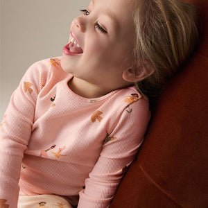 Pink Fairy Rib Long Sleeve T-Shirt (3mths-6yrs)