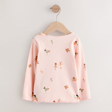 Load image into Gallery viewer, Pink Fairy Rib Long Sleeve T-Shirt (3mths-6yrs)

