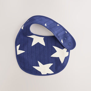Navy Baby Bibs 5 Pack