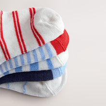 Load image into Gallery viewer, Blue Nautical Baby Socks 5 Pack (0mths-2yrs)
