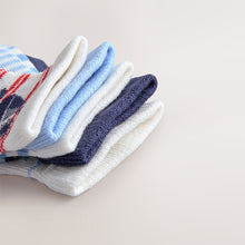 Load image into Gallery viewer, Blue Nautical Baby Socks 5 Pack (0mths-2yrs)
