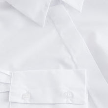 Load image into Gallery viewer, White Fitted Collared Essential Long Sleeve Shirt
