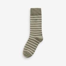 Load image into Gallery viewer, Neutral Stripe Pattern Socks 5 Pack
