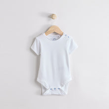 Load image into Gallery viewer, Blue Check Woven Dungaree and Bodysuit Set (0mths-18mth)
