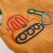 Load image into Gallery viewer, Bright Transport Baby Woven Dungaree and Bodysuit Set (0mths-18mth)
