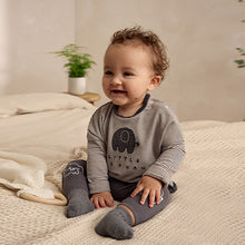 Load image into Gallery viewer, Mono Elephant Baby Top And Leggings Set
