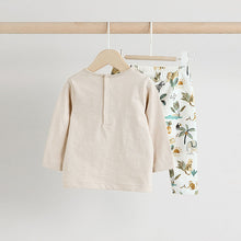 Load image into Gallery viewer, Neutral Safari Baby T Shirt and Legging Set (0mths-18mth)
