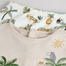 Load image into Gallery viewer, Neutral Safari Baby T Shirt and Legging Set (0mths-18mth)
