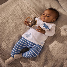 Load image into Gallery viewer, Blue Dino Baby T Shirt and Legging Set (0mths-18mth)
