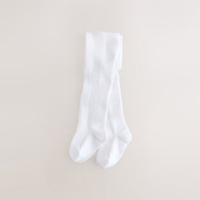 Load image into Gallery viewer, White Pelerine Baby Tights 2 Pack (0mths-2yrs)
