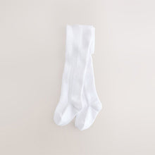 Load image into Gallery viewer, White Pelerine Baby Tights 2 Pack (0mths-2yrs)
