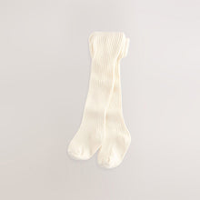Load image into Gallery viewer, Pink Neutral Textured Baby Tights 3 Pack (0mths-2yrs)
