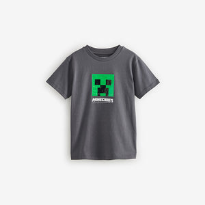 Grey Licensed Minecraft T-Shirt