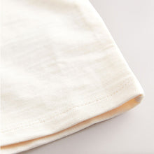 Load image into Gallery viewer, Cream Short Sleeve Broderie Collar 100% Cotton Top (3mths-6yrs)

