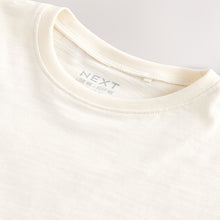 Load image into Gallery viewer, White 100% Cotton Short Sleeve Peplum T-Shirt (3mths-6yrs)
