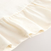Load image into Gallery viewer, White 100% Cotton Short Sleeve Peplum T-Shirt (3mths-6yrs)

