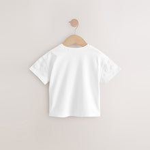 Load image into Gallery viewer, Cream 100% Cotton Daisy Short Sleeve T-Shirt (3mths-6yrs)
