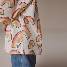 Load image into Gallery viewer, Cream Rainbow Girls Short Sleeve T-Shirt (3mths-6yrs)
