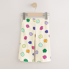 Load image into Gallery viewer, Rainbow Flower Ribbed Wide Leg Trousers Leggings (3mths-6yrs)
