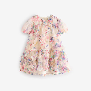 Multi Floral Mesh Party Dress (6mths-6yrs)