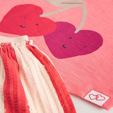 Load image into Gallery viewer, Cherry Pink Short Sleeve Skirt Set (3mths-6yrs)
