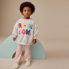 Load image into Gallery viewer, Grey Sweatshirt and Flare Leggings Set (3mths-6yrs)
