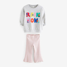 Load image into Gallery viewer, Grey Sweatshirt and Flare Leggings Set (3mths-6yrs)
