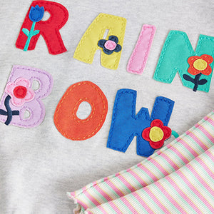 Grey Sweatshirt and Flare Leggings Set (3mths-6yrs)