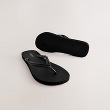Load image into Gallery viewer, Black Beach Flip Flops
