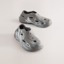 Load image into Gallery viewer, Grey Marble Lightweight Slip On Beach Sandals
