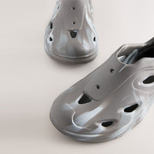 Load image into Gallery viewer, Grey Marble Lightweight Slip On Beach Sandals
