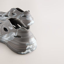 Load image into Gallery viewer, Grey Marble Lightweight Slip On Beach Sandals
