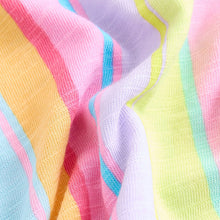 Load image into Gallery viewer, Rainbow Stripe Short Sleeve Jersey Summer Dress (3-12yrs)
