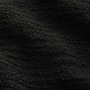 Black Boucle Short Sleeve Mini Dress