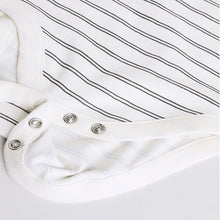 Load image into Gallery viewer, Black/White Short Sleeve Baby Bodysuits 5 Pack
