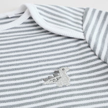 Load image into Gallery viewer, Grey Dinosaur Short Sleeve Baby Bodysuits 5 Pack
