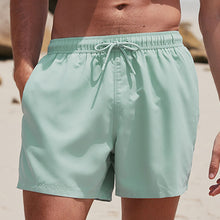 Load image into Gallery viewer, Sage Green Essential Swim Shorts
