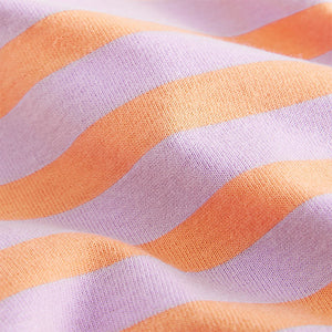 Purple/Orange 100% Cotton Graphic Print T-Shirt (3-12yrs)