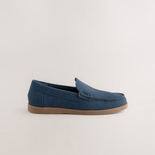 Load image into Gallery viewer, Navy Standard Fit (F) Loafers
